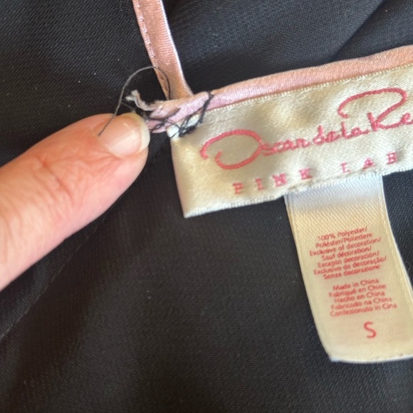 Oscar de la Renta | Pink Label Maxi Slip Dress & Dressing Robe Set, Size S - Picture 16 of 16